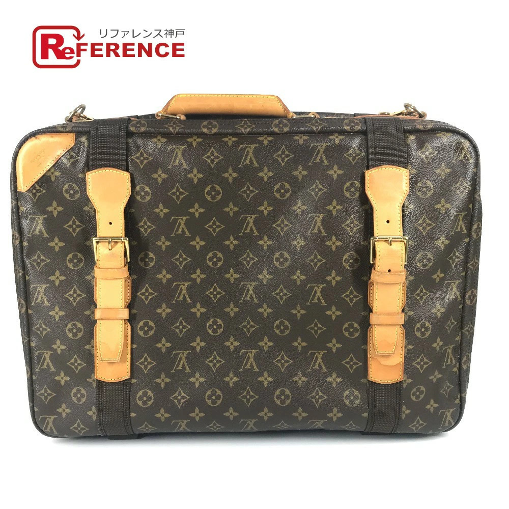 LOUIS VUITTON Monogram Satellite Bag Travel Boston Canvas Brown